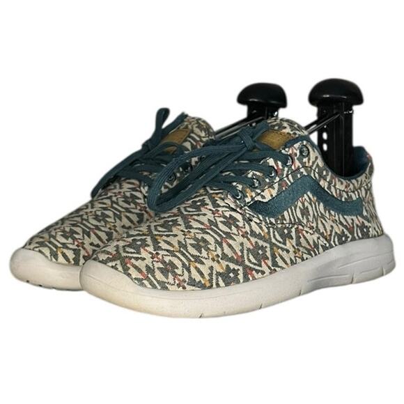 Unisex Vans ISO 1.5 Canvas Lace-Up Athletic Sneaker Shoes Size M4/W5.5 Green - Picture 2 of 6